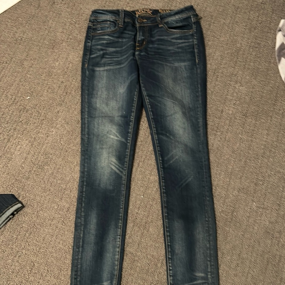 Buckle Black skinny womens jeans